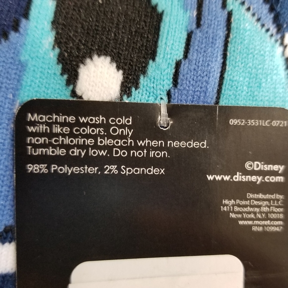 Disney Lilo and Stitch Scrump Character No Show Socks 5 Pair Set New - Picture 9 of 13